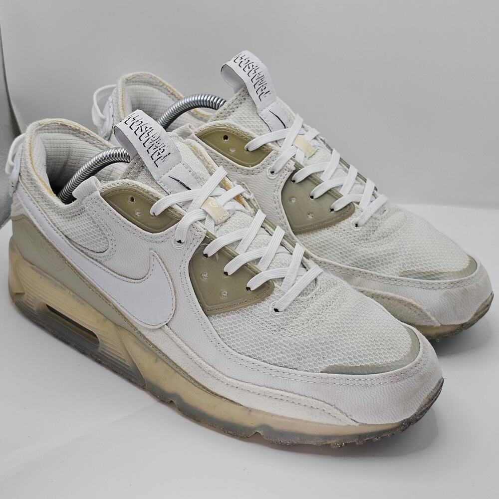 Nike Air Max Terrascape 90 Triple White Mens 10 UK 9 Sneakers Shoes DQ3998-101